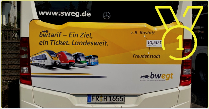 KWS Buswerbung Traffic Board Voting Gewinner August 2020 bwegt Freiburg SWEG